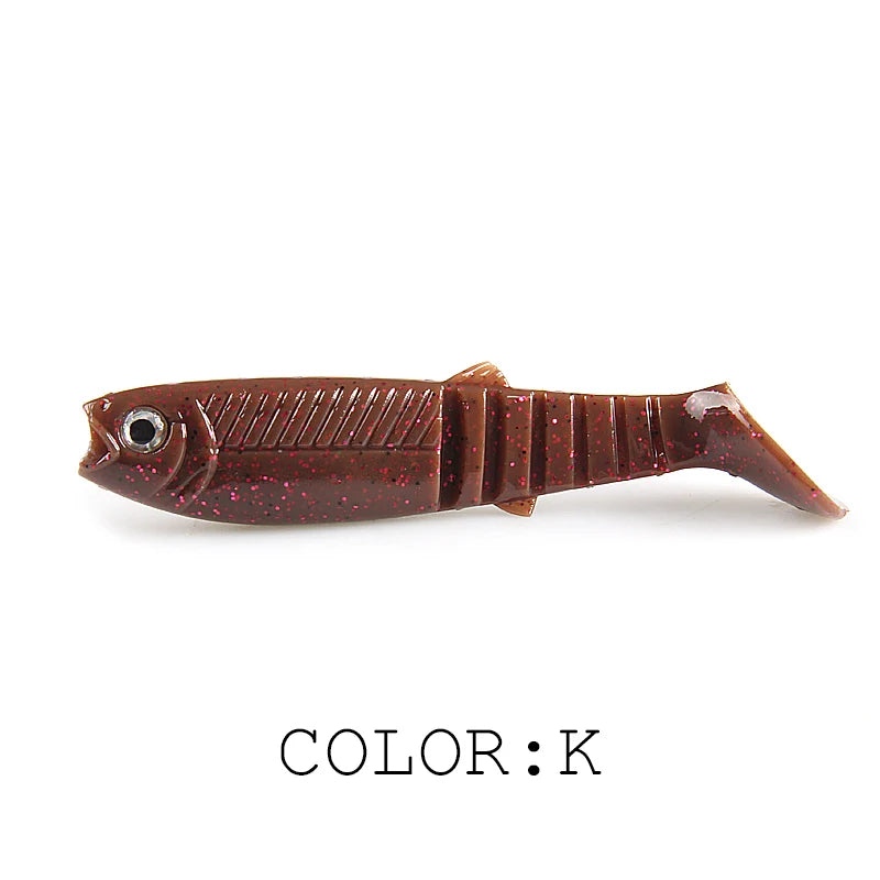 3D Bicolor Smell Cannibal Baits for Fishing