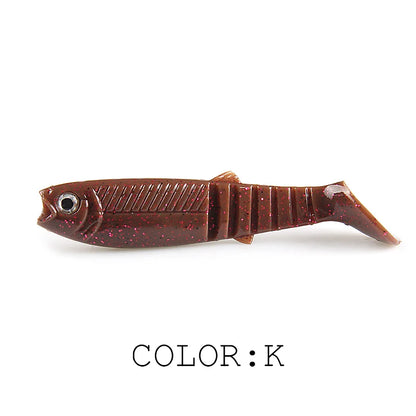 3D Bicolor Smell Cannibal Baits for Fishing