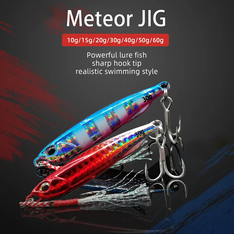HookUpCo. Metal Cast Jig Spoon for Sea Bass - HookUpCo.