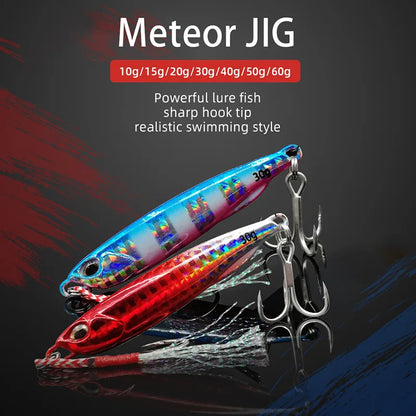 HookUpCo. Metal Cast Jig Spoon for Sea Bass - HookUpCo.