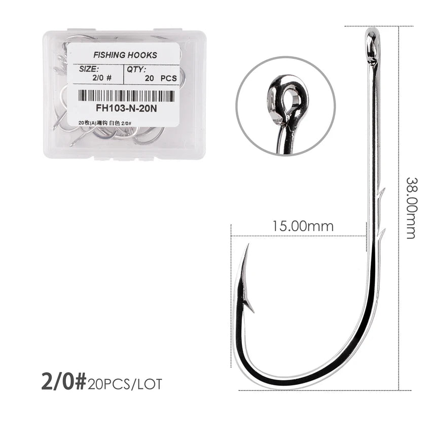 HookUpCo. Barbed Fishing Hooks Set for Carp - HookUpCo.