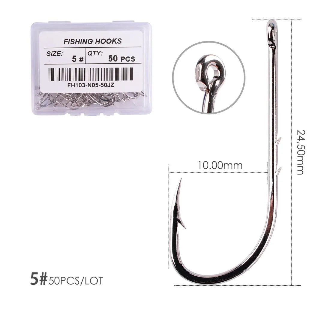 HookUpCo. Barbed Fishing Hooks Set for Carp - HookUpCo.