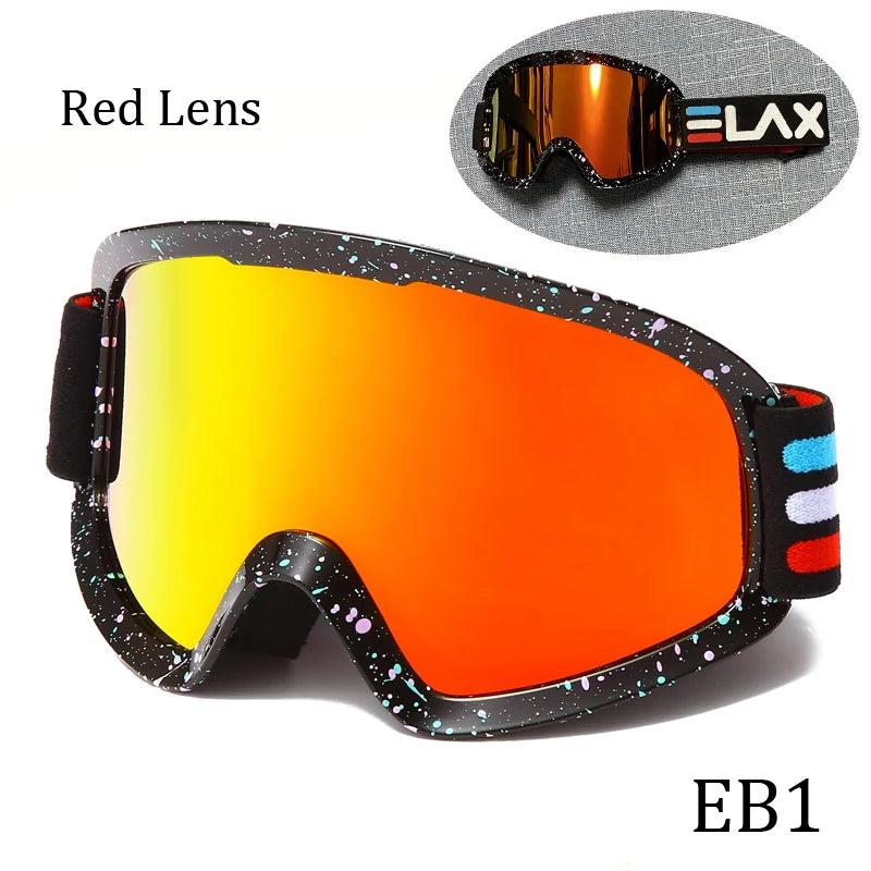 Double Layer Anti-Fog Ski Goggles for Clear Outdoor Vision