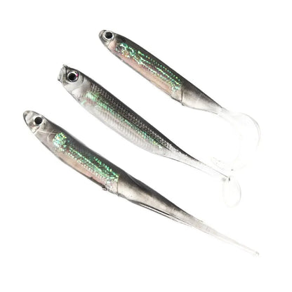HookUpCo. Rainbow T Tail Fishing Lures - 5 Pack