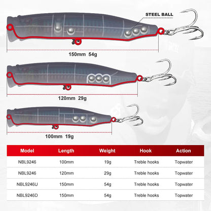 HookUpCo. Topwater Fishing Lure for Saltwater Tuna - HookUpCo.