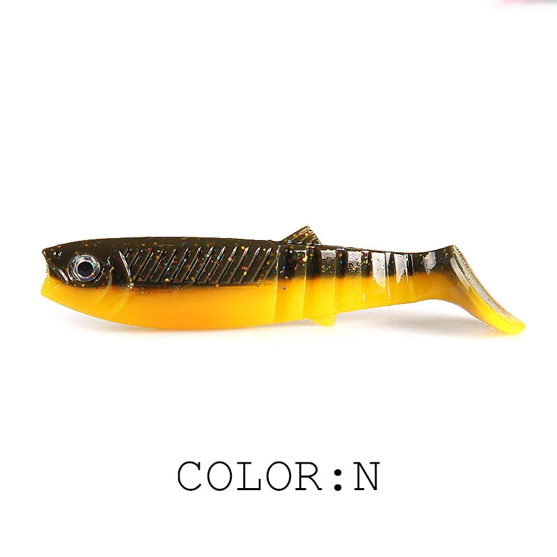 3D Bicolor Smell Cannibal Baits for Fishing