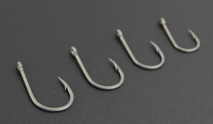 HookUpCo. 50pcs Barbed Fishing Hooks, High Carbon Steel - HookUpCo.