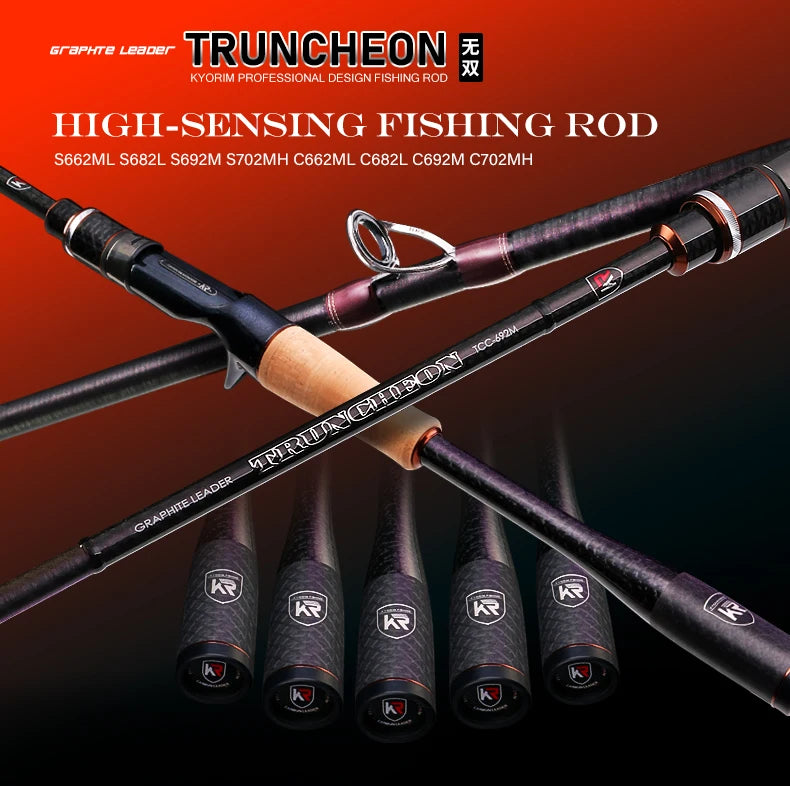 HookUpCo. Kyorim Carbon Bass Rod with Fuji Guides - HookUpCo.