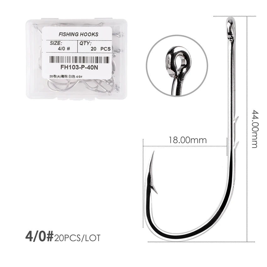 HookUpCo. Barbed Fishing Hooks Set for Carp - HookUpCo.