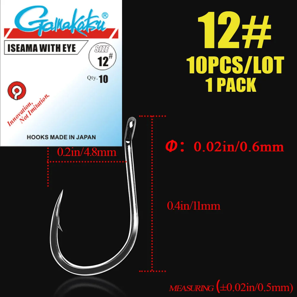HookUpCo. High Carbon Steel Fishing Hooks 10pcs - HookUpCo.