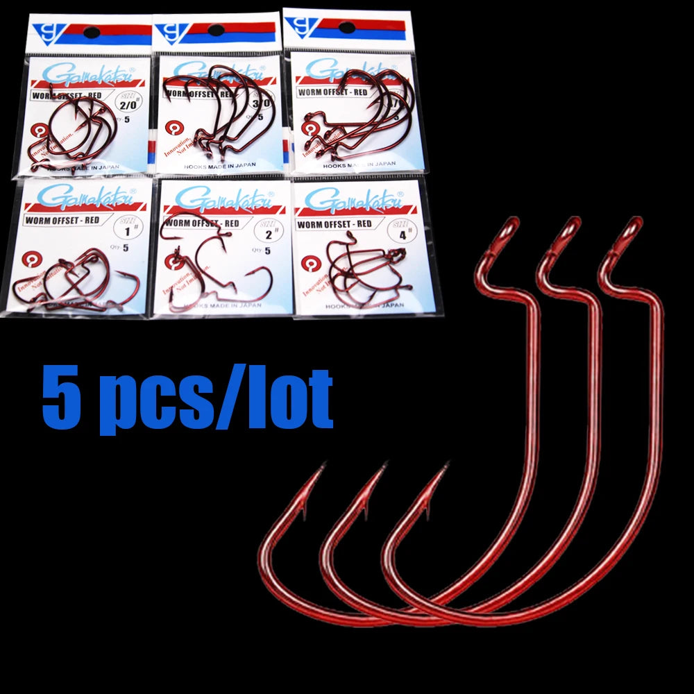 HookUpCo. High Carbon Steel Crank Worm Hooks - HookUpCo.