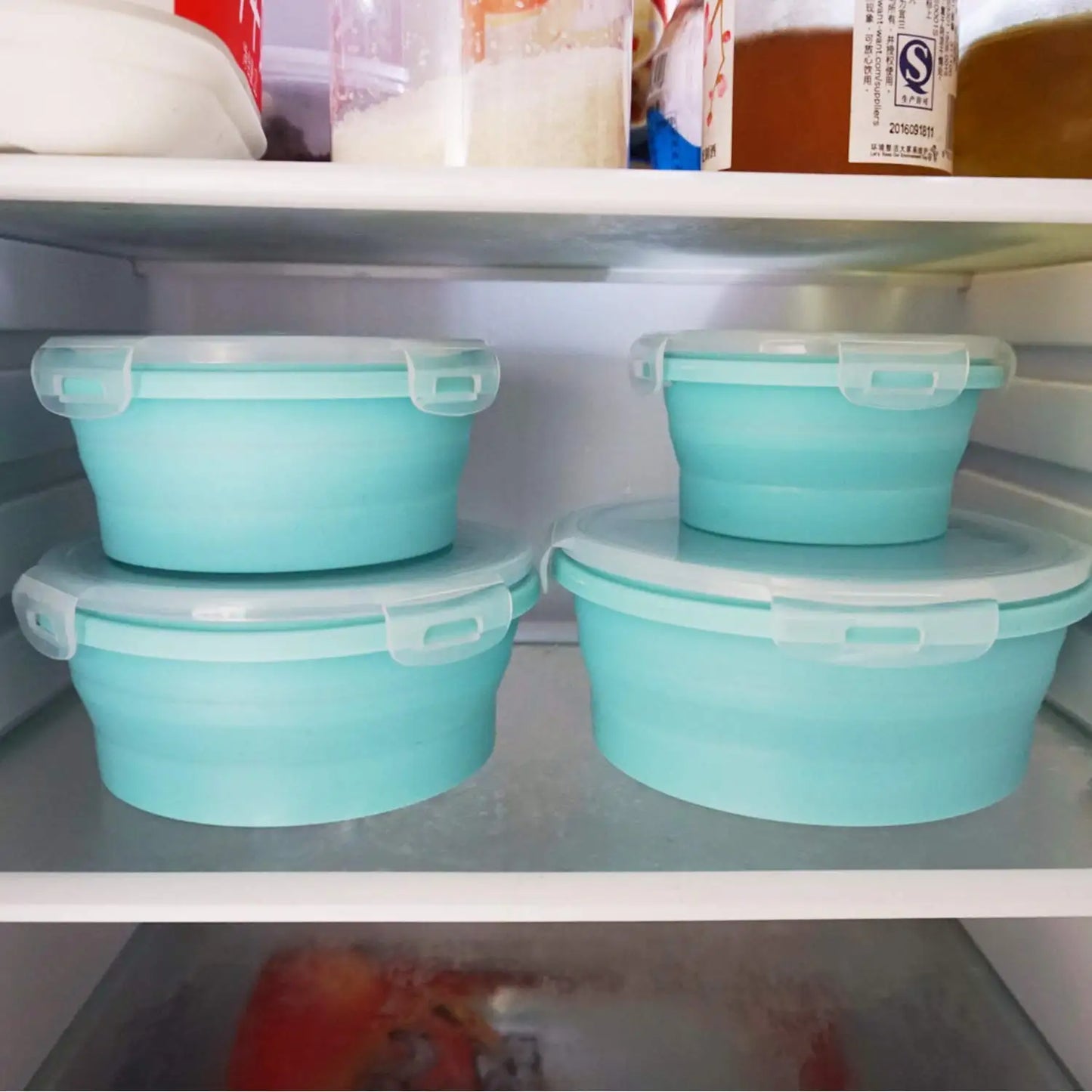 HookUpCo. Portable Silicone Folding Lunch Box