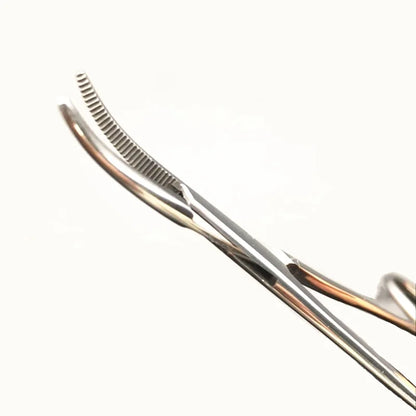 Fishing Plier Scissors with Curved Tip Clamps - HookUpCo.