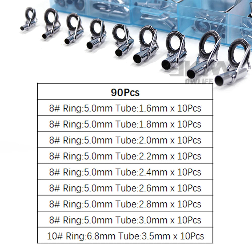 Stainless Steel Fishing Rod Repair Kit 230Pcs