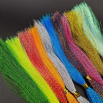 Holographic Twisted Flashabou for Lure Making - HookUpCo.