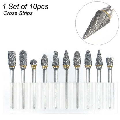 HookUpCo. Rotary Carbide Burr Set for Woodworking