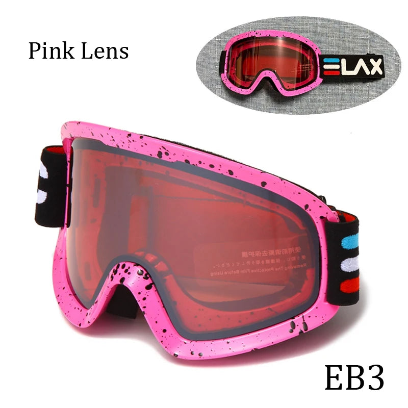 Double Layer Anti-Fog Ski Goggles for Clear Outdoor Vision