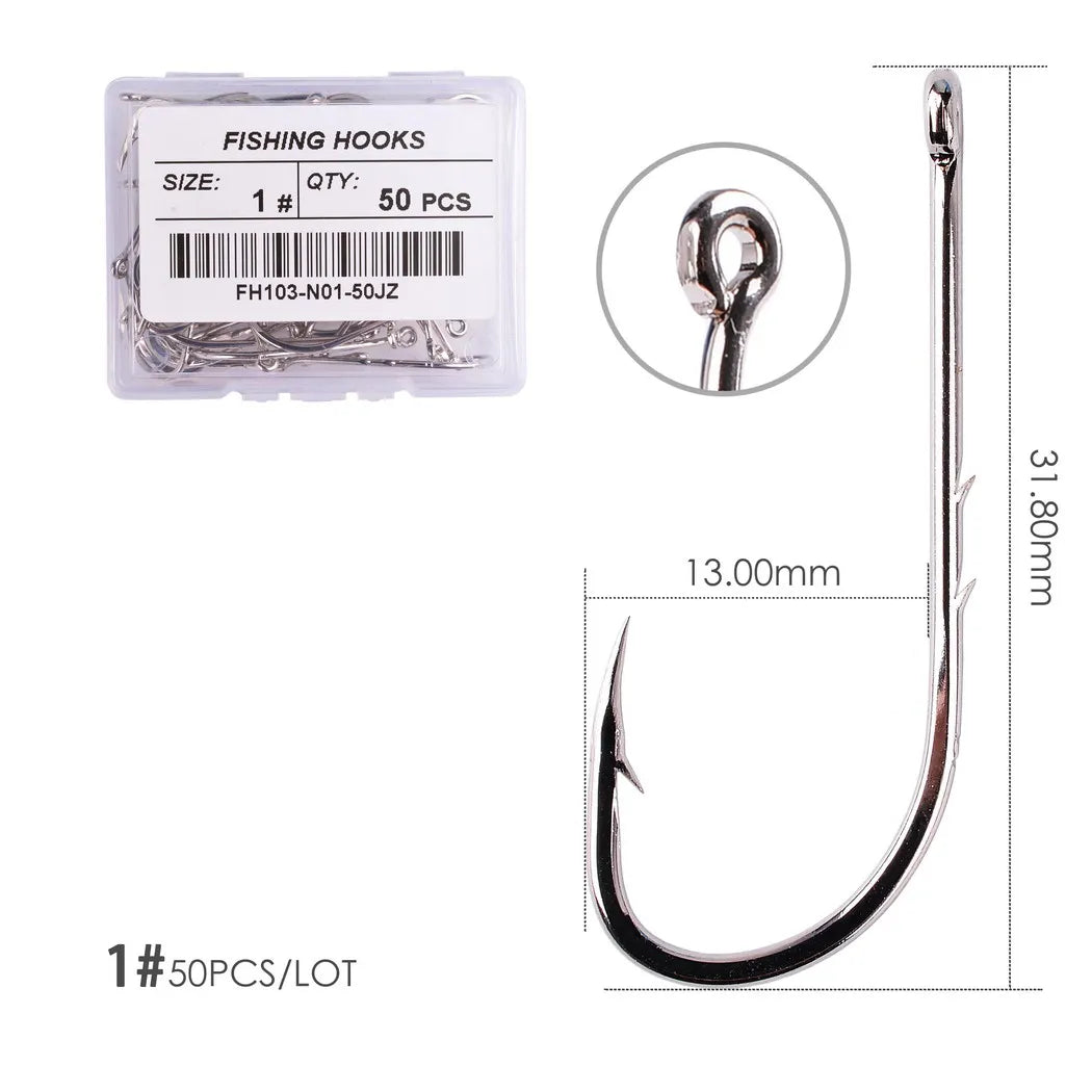 HookUpCo. Barbed Fishing Hooks Set for Carp - HookUpCo.
