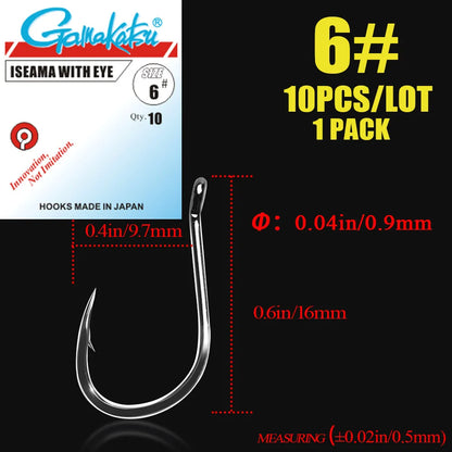 HookUpCo. High Carbon Steel Fishing Hooks 10pcs - HookUpCo.
