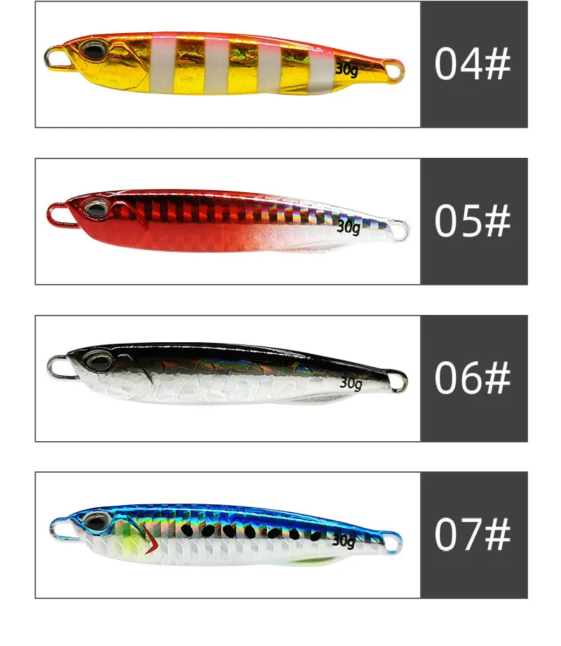 HookUpCo. Metal Cast Jig Spoon for Sea Bass - HookUpCo.