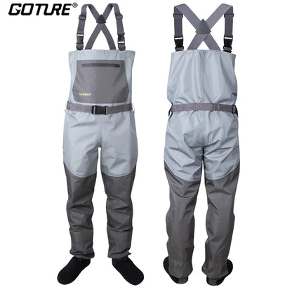 Breathable Waterproof Fishing Waders for All Sizes
