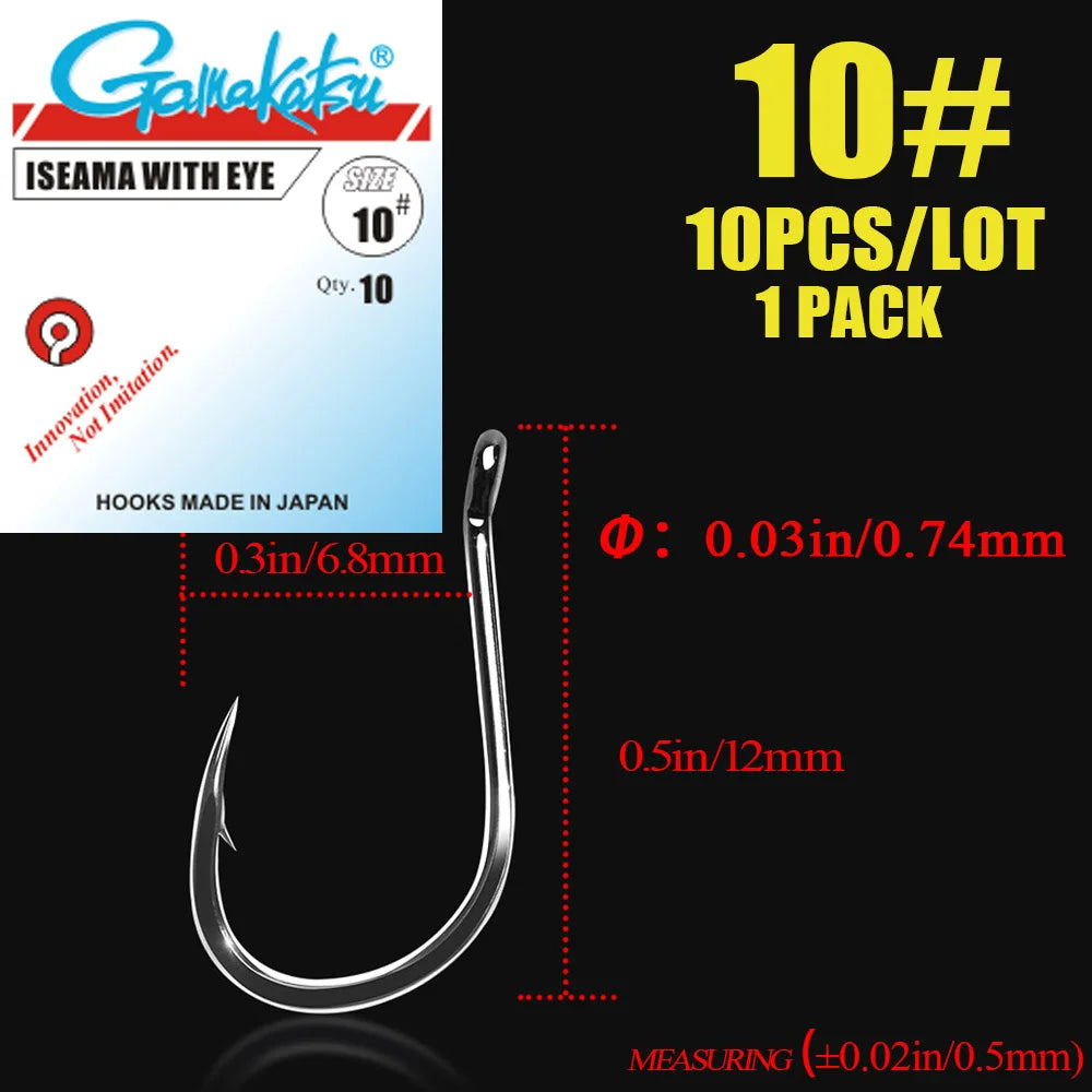 HookUpCo. High Carbon Steel Fishing Hooks 10pcs - HookUpCo.