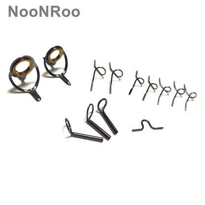 DIY Fly Rod Guide Kit with Gold Rings, 13 Pcs - HookUpCo.