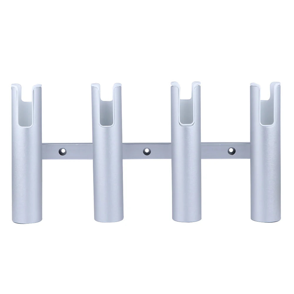 HookUpCo. Aluminum Fishing Rod Holder with 4 Tubes - HookUpCo.