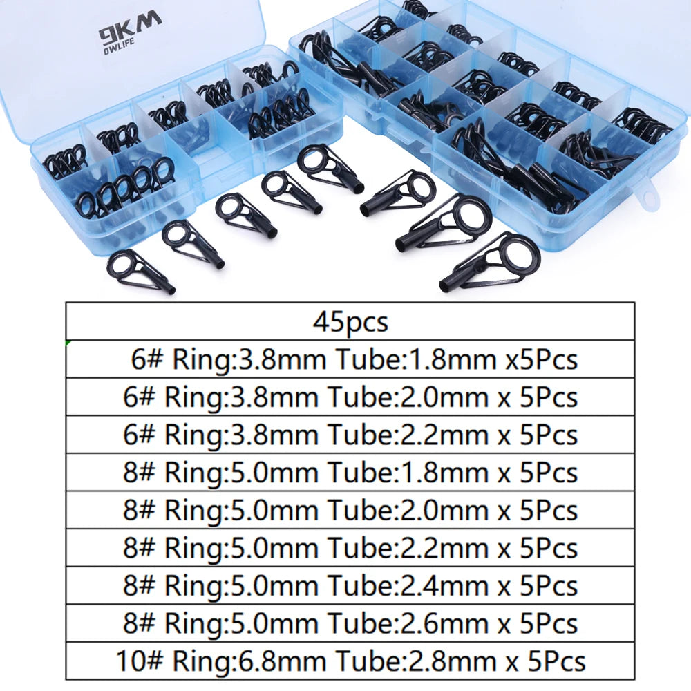 Stainless Steel Fishing Rod Repair Kit 230Pcs