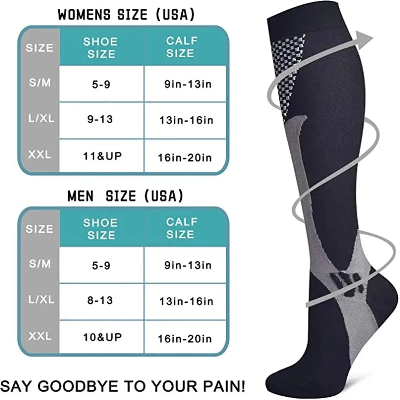 HookUpCo. Compression Socks for Pain Relief and Support