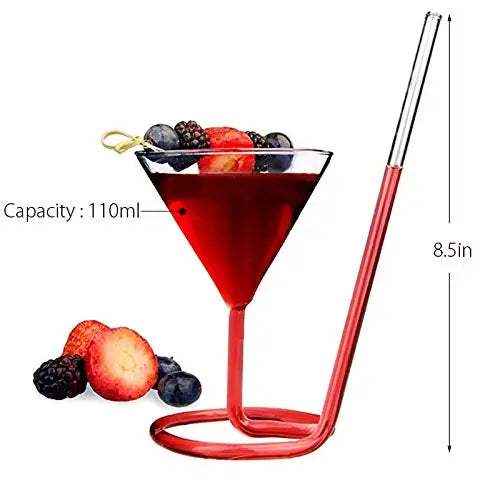 Whimsical Porcupine Fish Cocktail Glass Set
