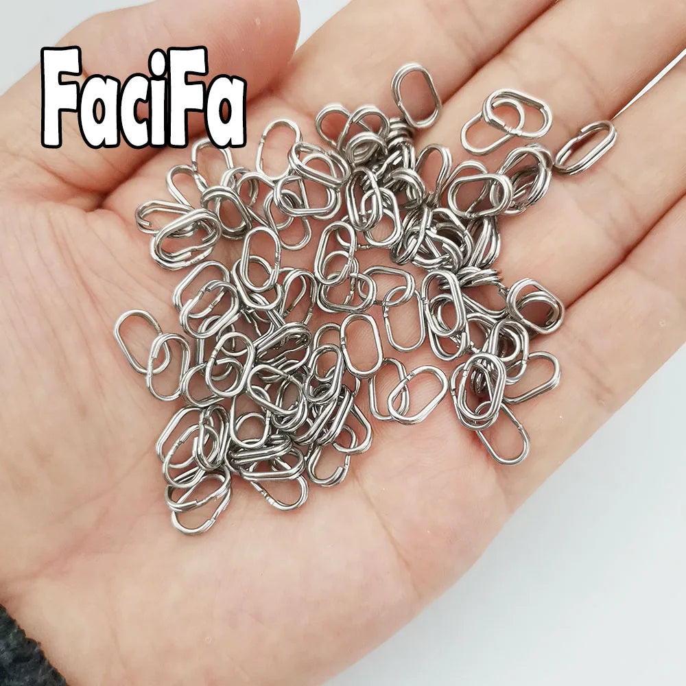 HookUpCo. Stainless Steel Fishing Split Rings 50pcs - HookUpCo.