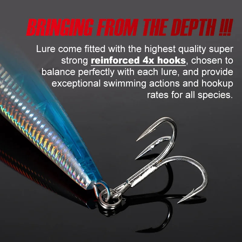 HookUpCo. Big Pencil Stickbait for Trolling Fishing - HookUpCo.