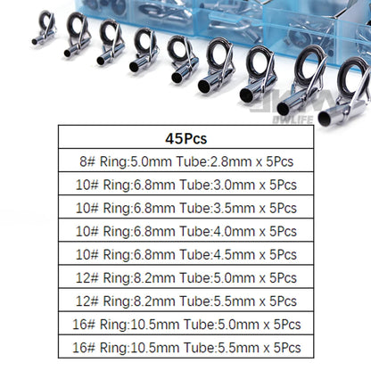 Stainless Steel Fishing Rod Repair Kit 230Pcs