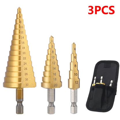HSS Titanium Coated Step Drill Bit for Precision Cuts