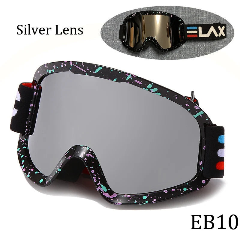 Double Layer Anti-Fog Ski Goggles for Clear Outdoor Vision
