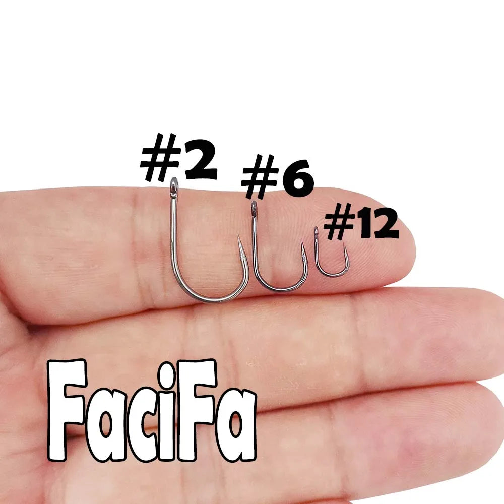 HookUpCo. 50 pcs Barbless Circle Carp Hooks - HookUpCo.
