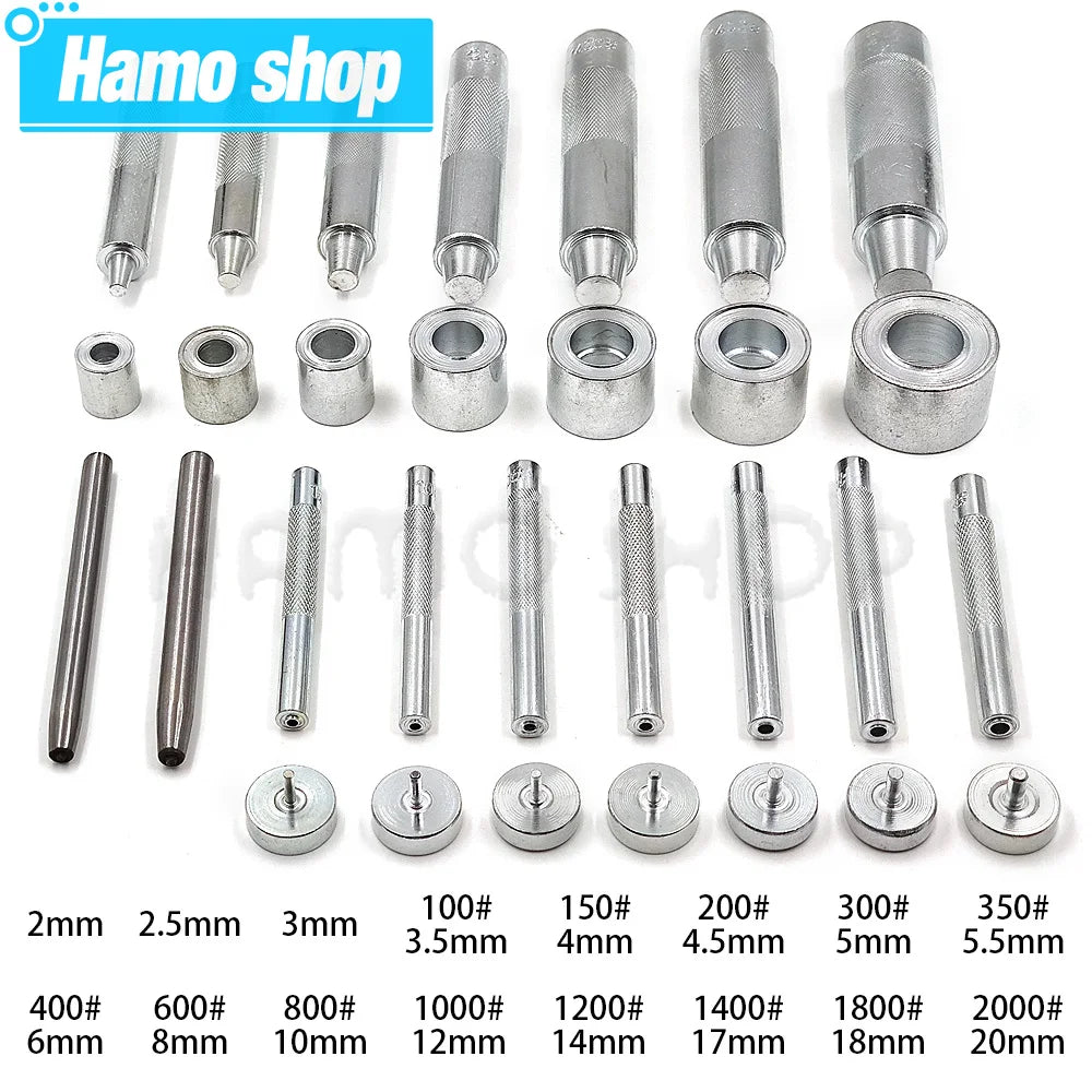 High-Quality Grommet Tool Set for DIY Projects, 2mm-25mm