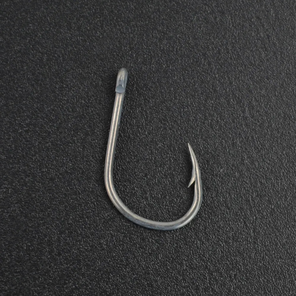 HookUpCo. 50pcs Barbed Fishing Hooks, High Carbon Steel - HookUpCo.