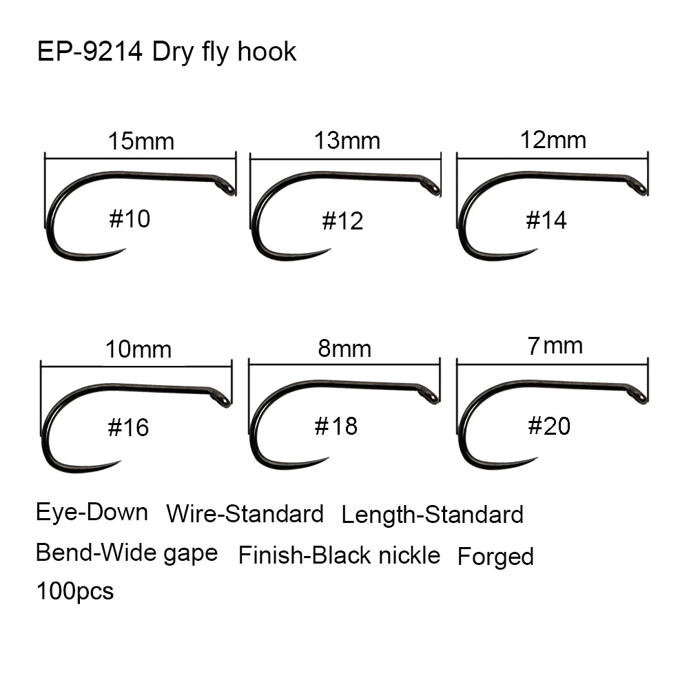 HookUpCo. 100 Barbless Fishing Hooks Set - HookUpCo.