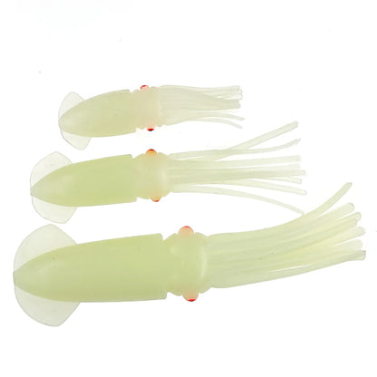 HookUpCo. Luminous Squid Lures - 10 Pack