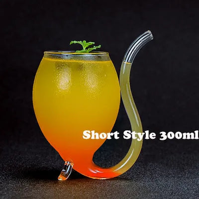 Whimsical Porcupine Fish Cocktail Glass Set