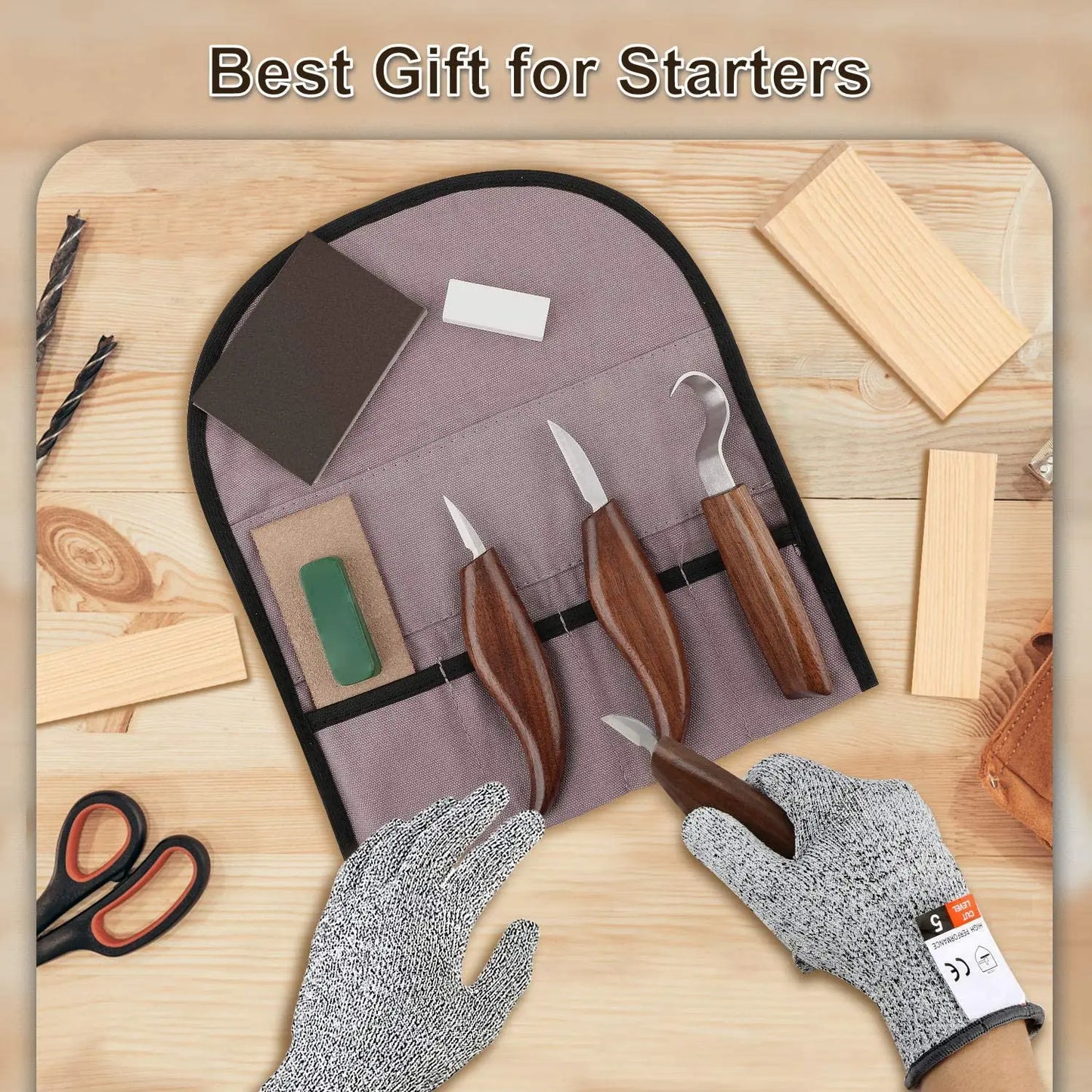 Premium Wood Carving Tool Set for Precision Crafting