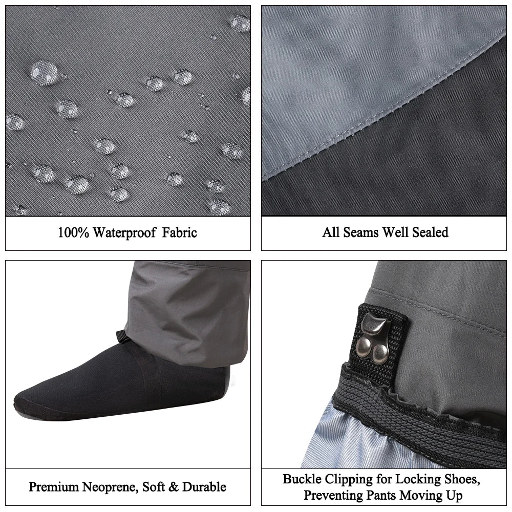 Breathable Waterproof Fishing Waders for All Sizes