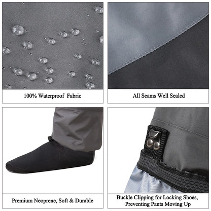 Breathable Waterproof Fishing Waders for All Sizes