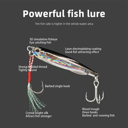 HookUpCo. Metal Cast Jig Spoon for Sea Bass - HookUpCo.