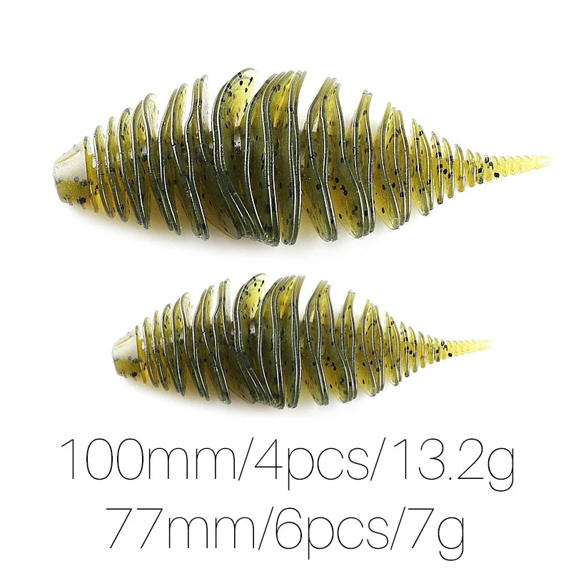 HookUpCo. Soft Lure Worms for Bass Fishing - HookUpCo.