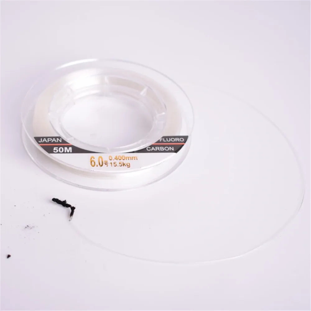 HookUpCo. Fluorocarbon Fishing Line 50m/100m, 100% Monofilament