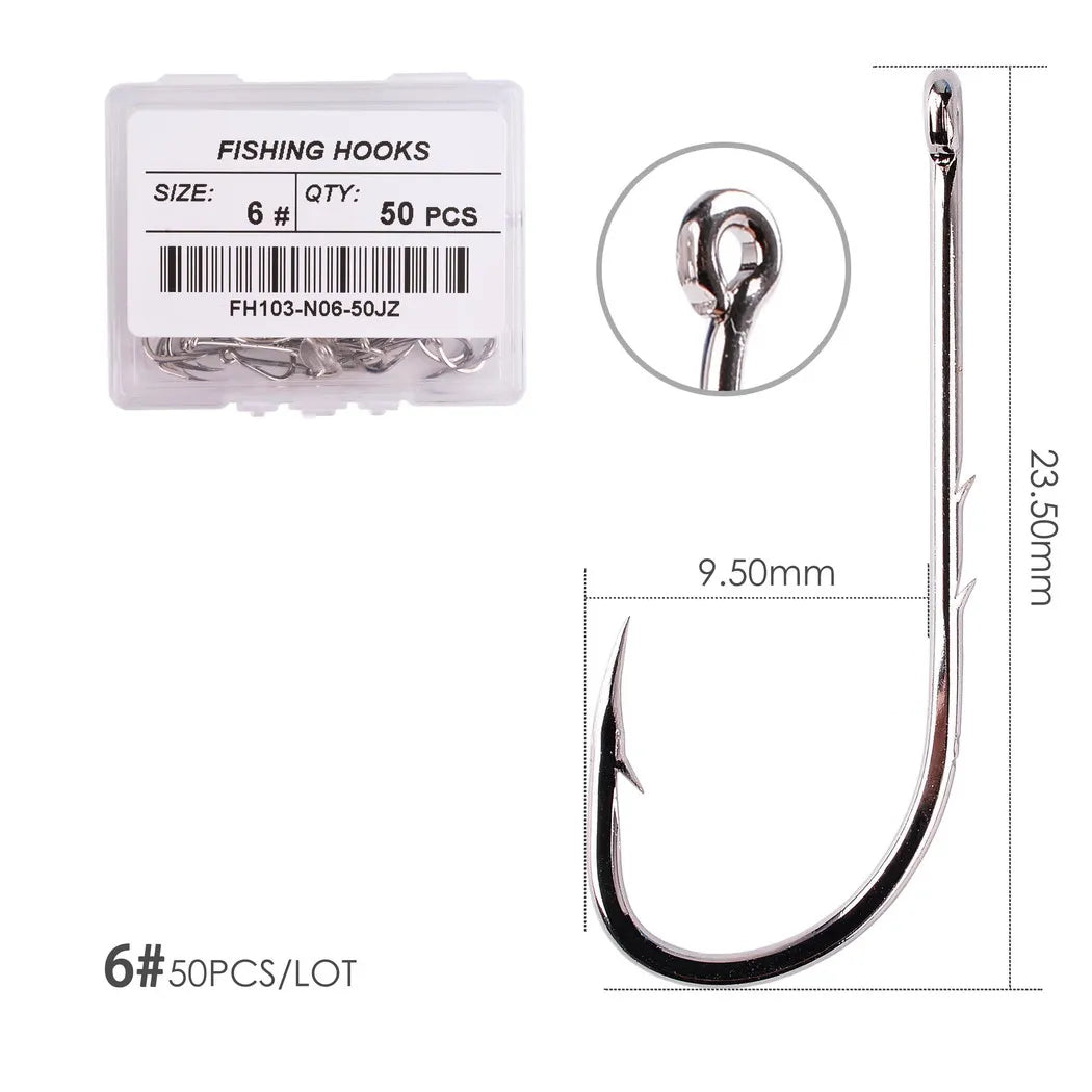HookUpCo. Barbed Fishing Hooks Set for Carp - HookUpCo.