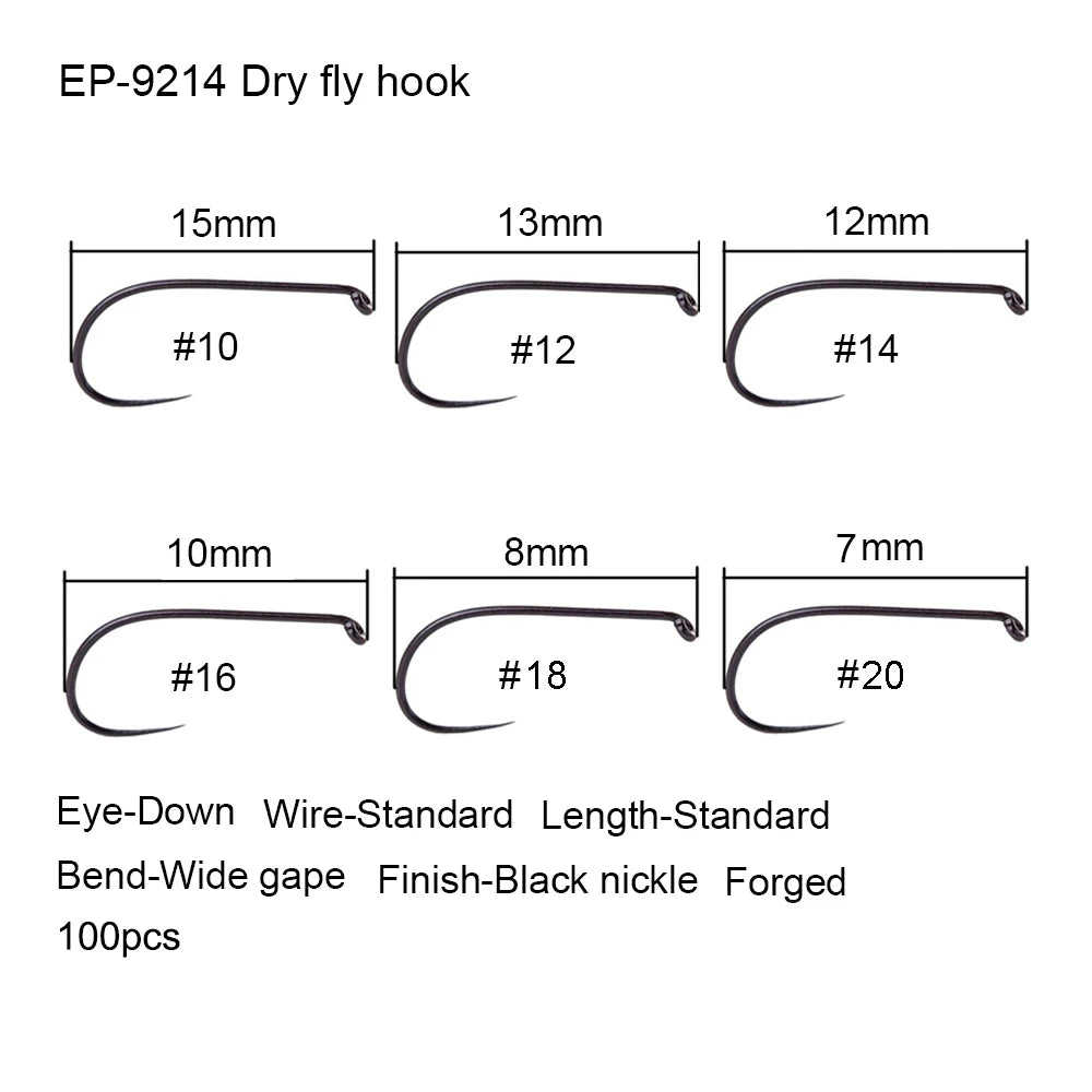 HookUpCo. 100 Barbless Fishing Hooks Set - HookUpCo.